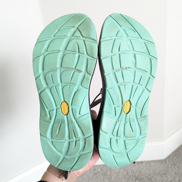 Chaco ZX/2 Classic Sandals Purple, Teal, Grey sz 8 - Picture 6 of 6